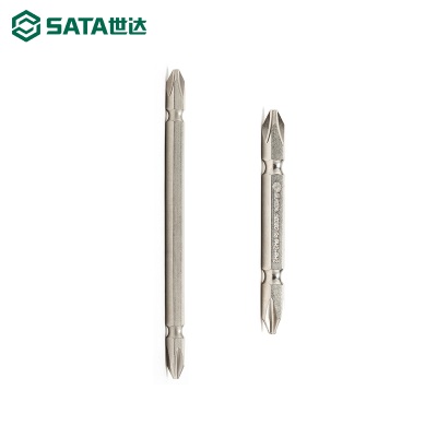 世达SATA工具6.3mm双头旋具头65mm110mm加长十字一字电动螺丝刀头p236