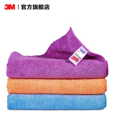 3M 超效清洁擦拭布 吸水毛巾 进口多用途超细纤维布 40cm*40cm yzlp242