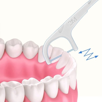 3M牙线细密双线细滑剔牙牙线棒双线设计加倍清洁齿缝 124支/盒cbgp242