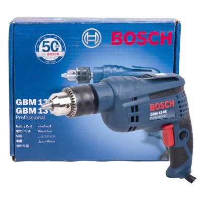 博世（BOSCH） GBM 13 RE   600瓦带正反转电子调速手电钻 原厂标配p250