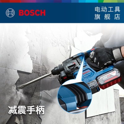 博世（BOSCH） GBH 185-LI专业锂电无刷吸尘电锤18V充电式电钻冲击钻混凝土打孔 5.0Ah电池×2（不含GDEp250