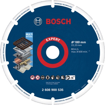 博世（BOSCH） 金刚石金属切片超长切割坚固角磨机金属切割 【1片装】p250