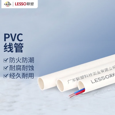 联塑（LESSO）PVC线管 国标A管 冷弯埋地穿线管绝缘阻燃电工套管 dn20 4Mp253