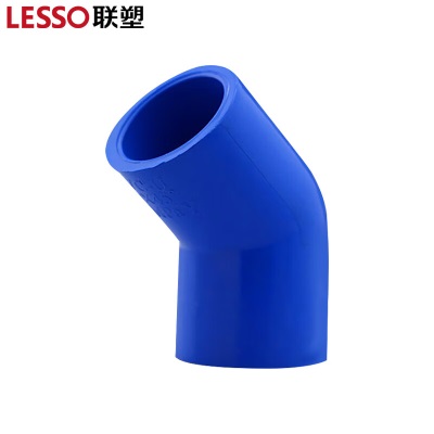 联塑 LESSO 45°弯头(PVC-U给水配件)蓝色 dn25p253