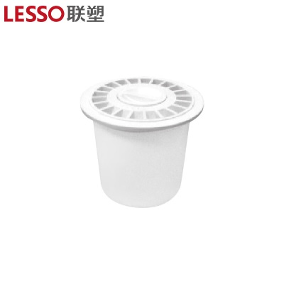 联塑（LESSO）圆型水封地漏(圆型加深)PVC-U排水配件白色 dn50p253