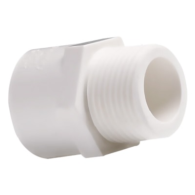 联塑（LESSO）外丝直接头(PVC-U给水配件)白色 dn50XR11/2＂p253