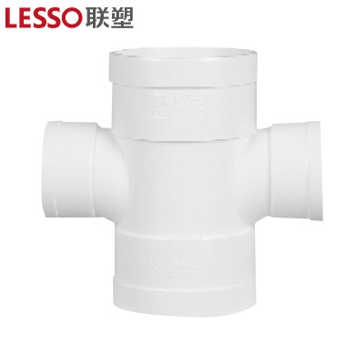 联塑 LESSO 平面异径四通PVC-U排水配件白色 dn110×50 货期30天p253