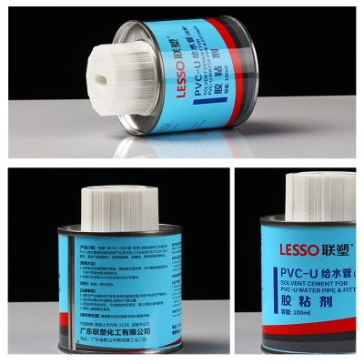 联塑 LESSOPVC管胶水给水管胶水 500ml 连接配套材料Ⅰ(PVC-U给水用胶粘剂)p253