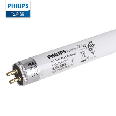 飞利浦（PHILIPS）T5三基色荧光灯管日光灯0.86米21W黄光3000Kp255