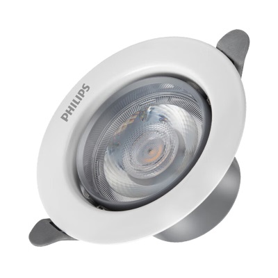 飞利浦（PHILIPS）LED射灯嵌入式小山丘防眩客厅过道筒灯吊顶用孔68-78mm 5W4000Kp255