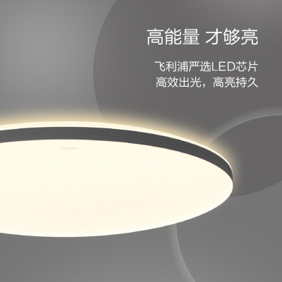 飞利浦（PHILIPS）led吸顶灯客厅灯北欧现代简约超薄遥控调光调色灯具灯饰108Wp255