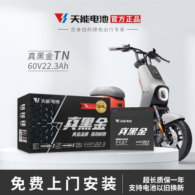 天能电池 真黑金石墨烯60v22ah二轮车电动车电瓶车铅酸电池 60v22ahp256