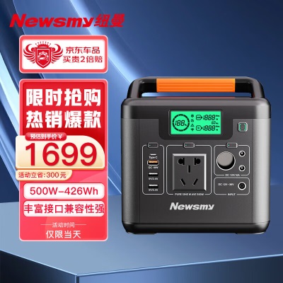 纽曼（Newsmy）户外电源500W大功率大容量220V移动电源p258