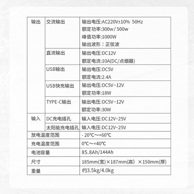 纽曼户外电源300W大功率220v移动便携大容量笔记本应急户外电源E300p258