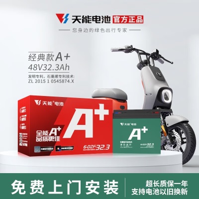 天能 48V32AH 电动车电池 载重型三轮电动车电池电瓶车电瓶上门安装 经典款48V32AHp256