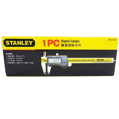史丹利（STANLEY）数显游标卡尺高精度数字型不锈钢游标卡尺150mm配收纳盒子36-111p262