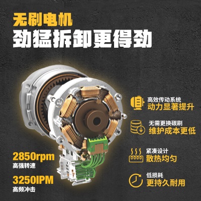 得伟（DEWALT）20V锂电无刷1/2“紧凑型冲击扳手2x4.0Ah套装 DCF911M2T-A9p262