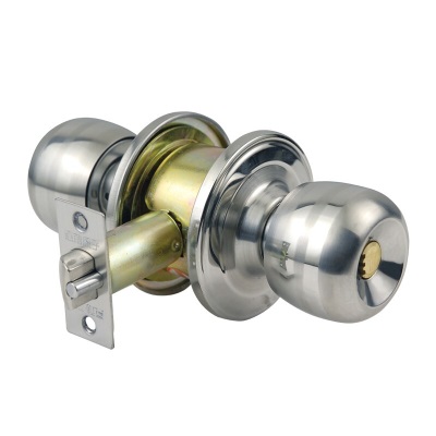 百威狮 球形锁室内卧室卫生间门锁304不锈钢球锁铜锁芯 双锁舌通用款p265