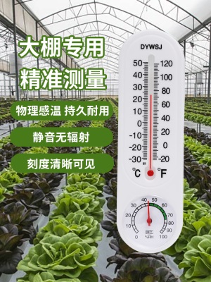 温湿度计大棚养殖专用温室蔬菜种植家用室内外温度表检测器工业用p140b